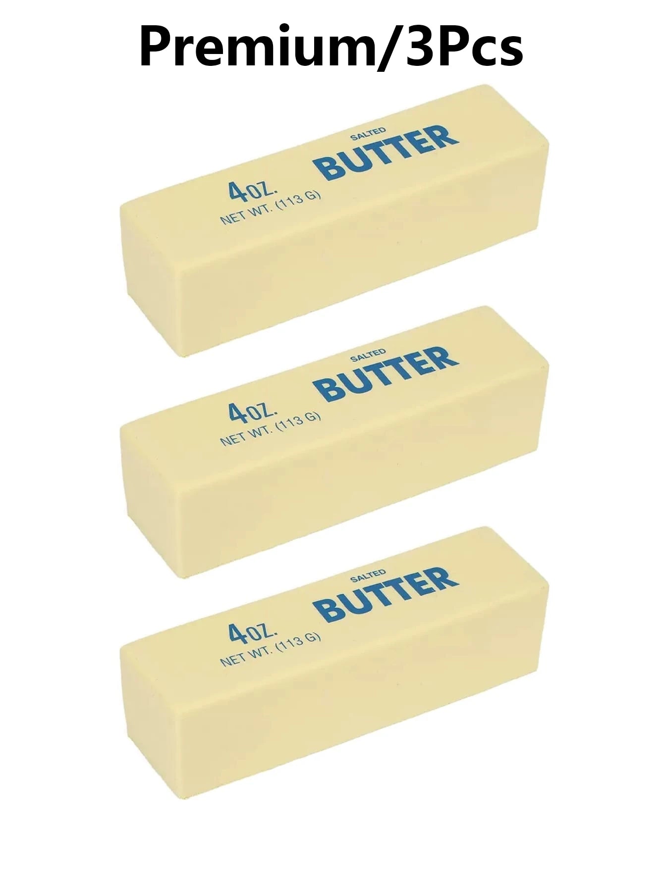 Butter Block Squishy Toy – Ultra-Soft Slow Rising Stress Relief Fidget Toy (1/2/3 Piece Set)