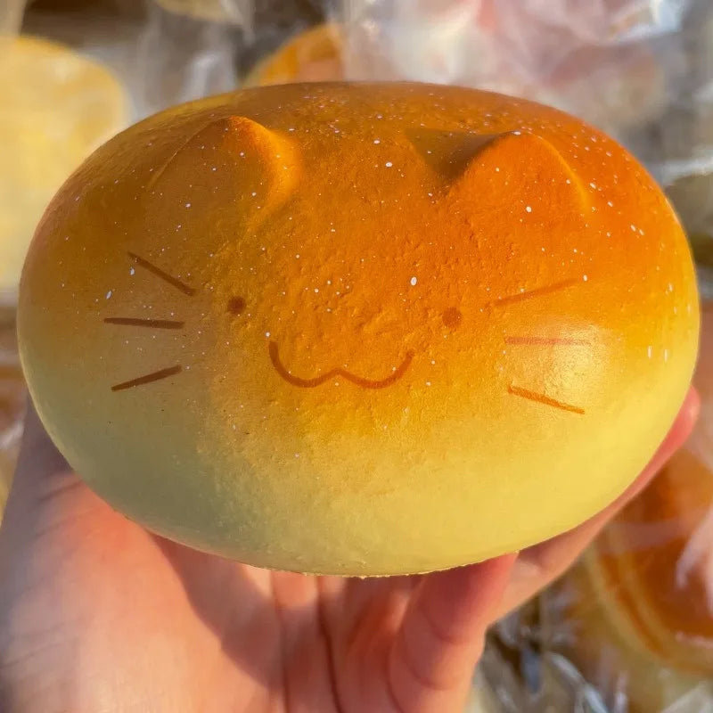 Cute Cat Bread Squishy Toy – Slow Rising Stress Relief Sensory Fidget Toy