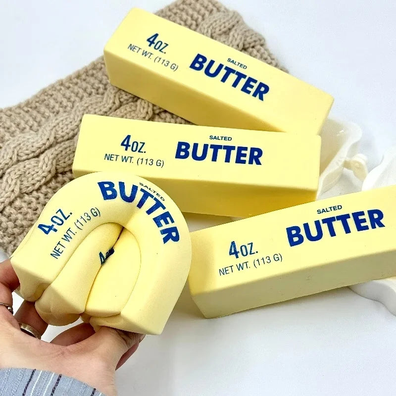 Butter Block Squishy Toy – Ultra-Soft Slow Rising Stress Relief Fidget Toy (1/2/3 Piece Set)