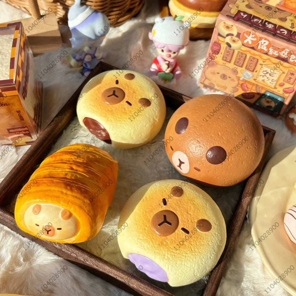 Capybara Bakery Slow Rising Squishy Toy – Cute Bread & Pastry Stress Relief Toy