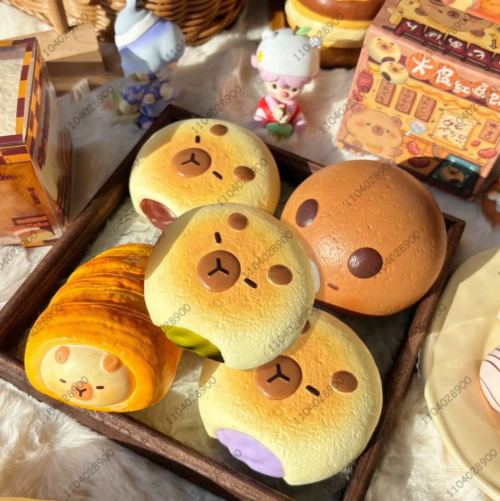 Capybara Bakery Slow Rising Squishy Toy – Cute Bread & Pastry Stress Relief Toy