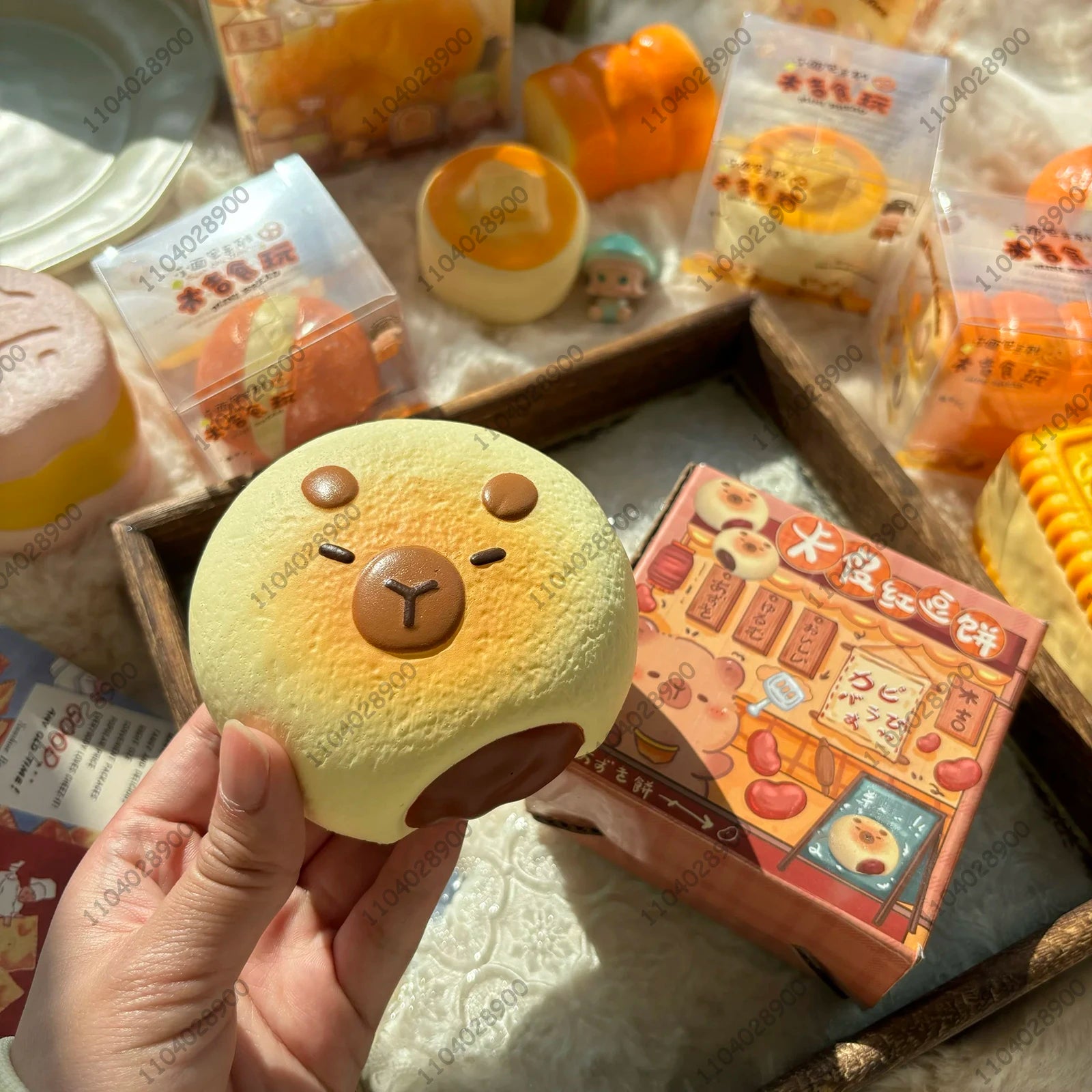 Capybara Bakery Slow Rising Squishy Toy – Cute Bread & Pastry Stress Relief Toy