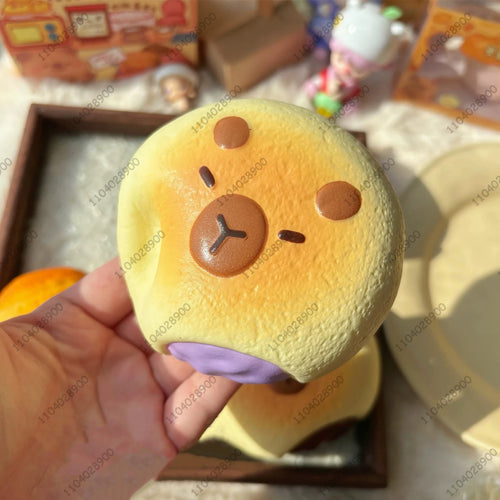 Capybara Bakery Slow Rising Squishy Toy – Cute Bread & Pastry Stress Relief Toy