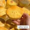 Cute Bear Face Squishy Toy – Slow Rising Stress Relief Sensory Fidget Toy (Yellow / Pink)