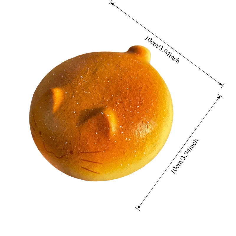 Cute Cat Bread Squishy Toy – Slow Rising Stress Relief Sensory Fidget Toy