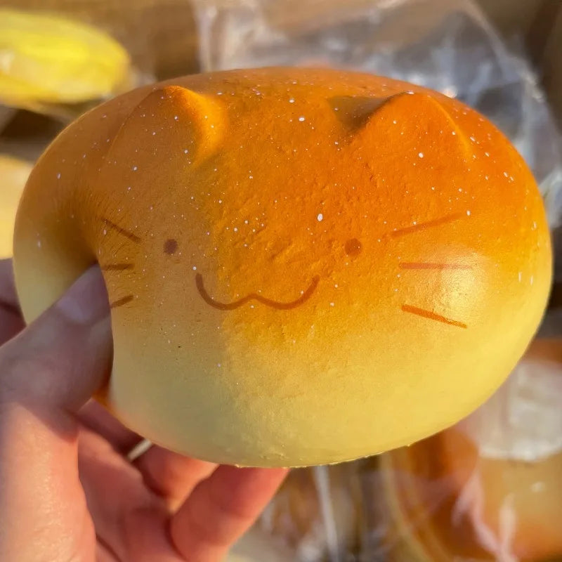Cute Cat Bread Squishy Toy – Slow Rising Stress Relief Sensory Fidget Toy
