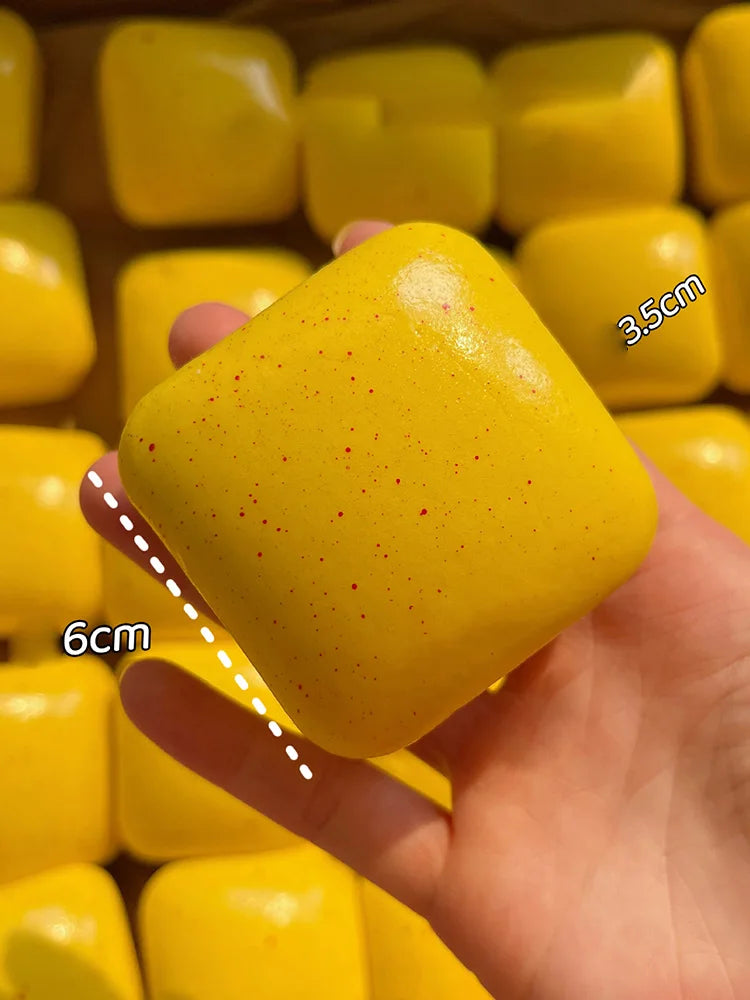 Chunky Bread Cube Squishy Toy – Slow Rising Stress Relief Sensory Fidget Toy (Multiple Colors)