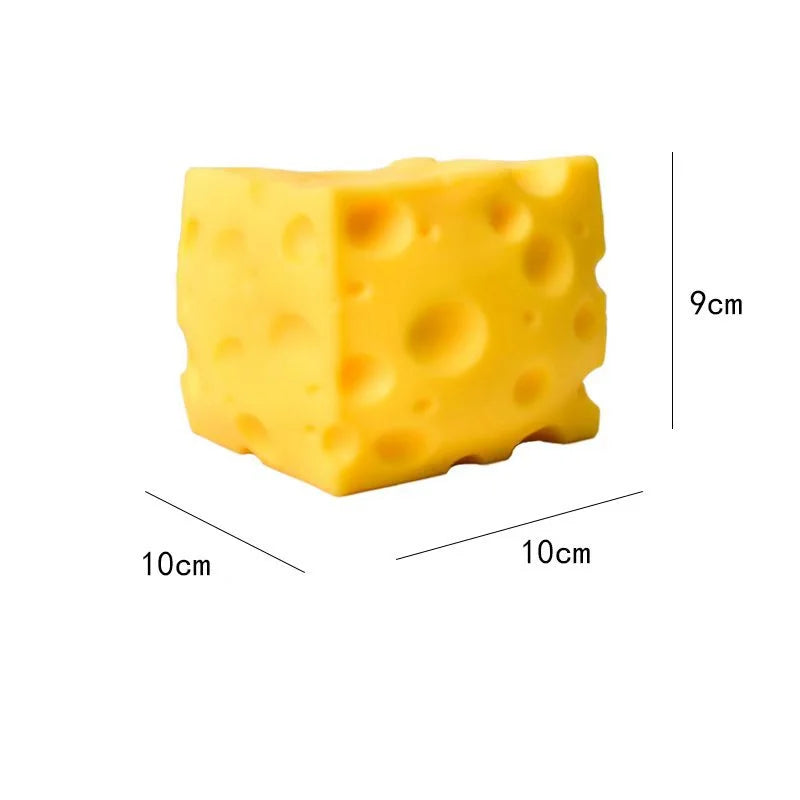 Swiss Cheese Block Squishy Toy – Slow Rising Stress Relief Sensory Fidget Toy