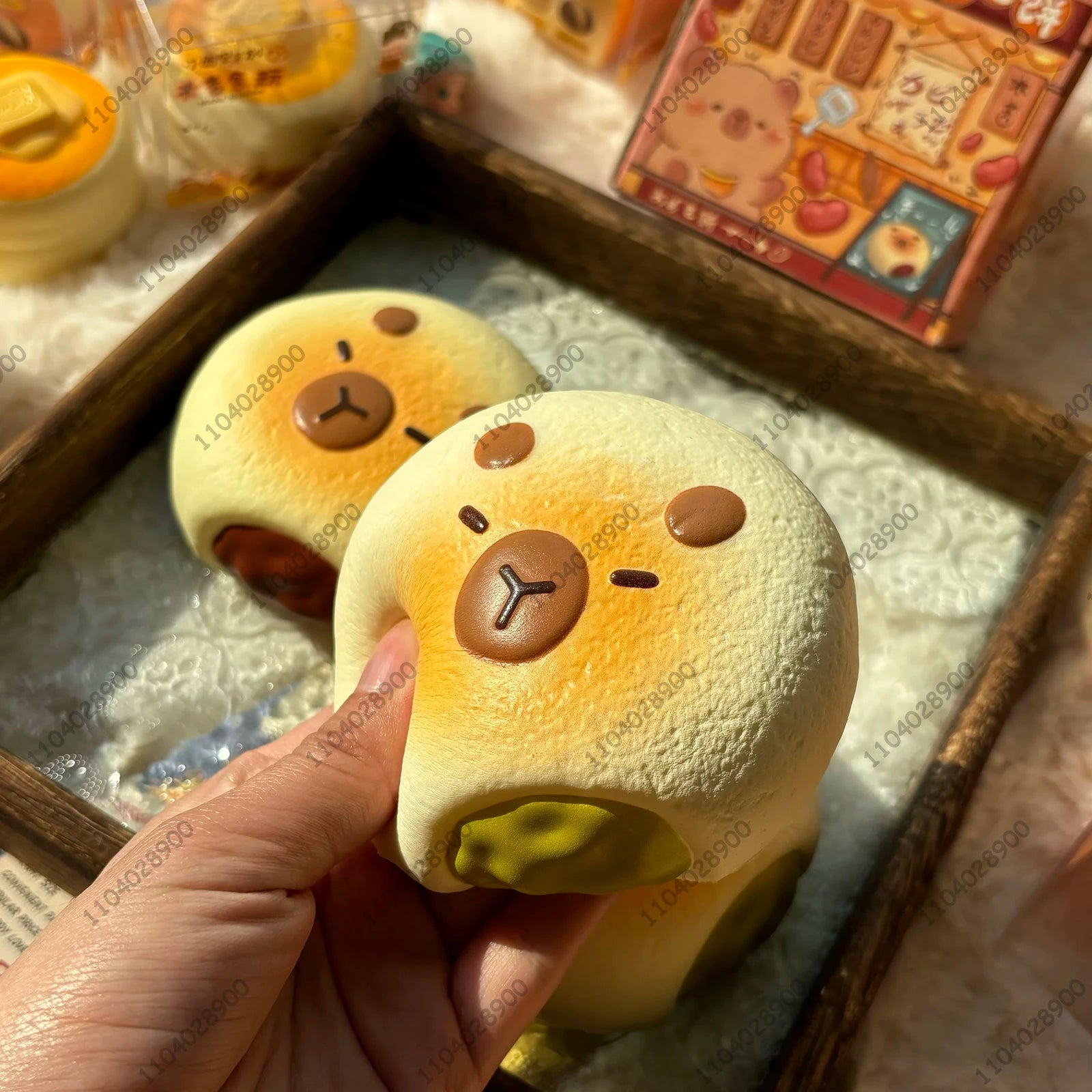 Capybara Bakery Slow Rising Squishy Toy – Cute Bread & Pastry Stress Relief Toy