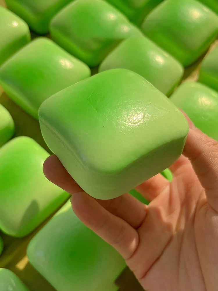 Chunky Bread Cube Squishy Toy – Slow Rising Stress Relief Sensory Fidget Toy (Multiple Colors)